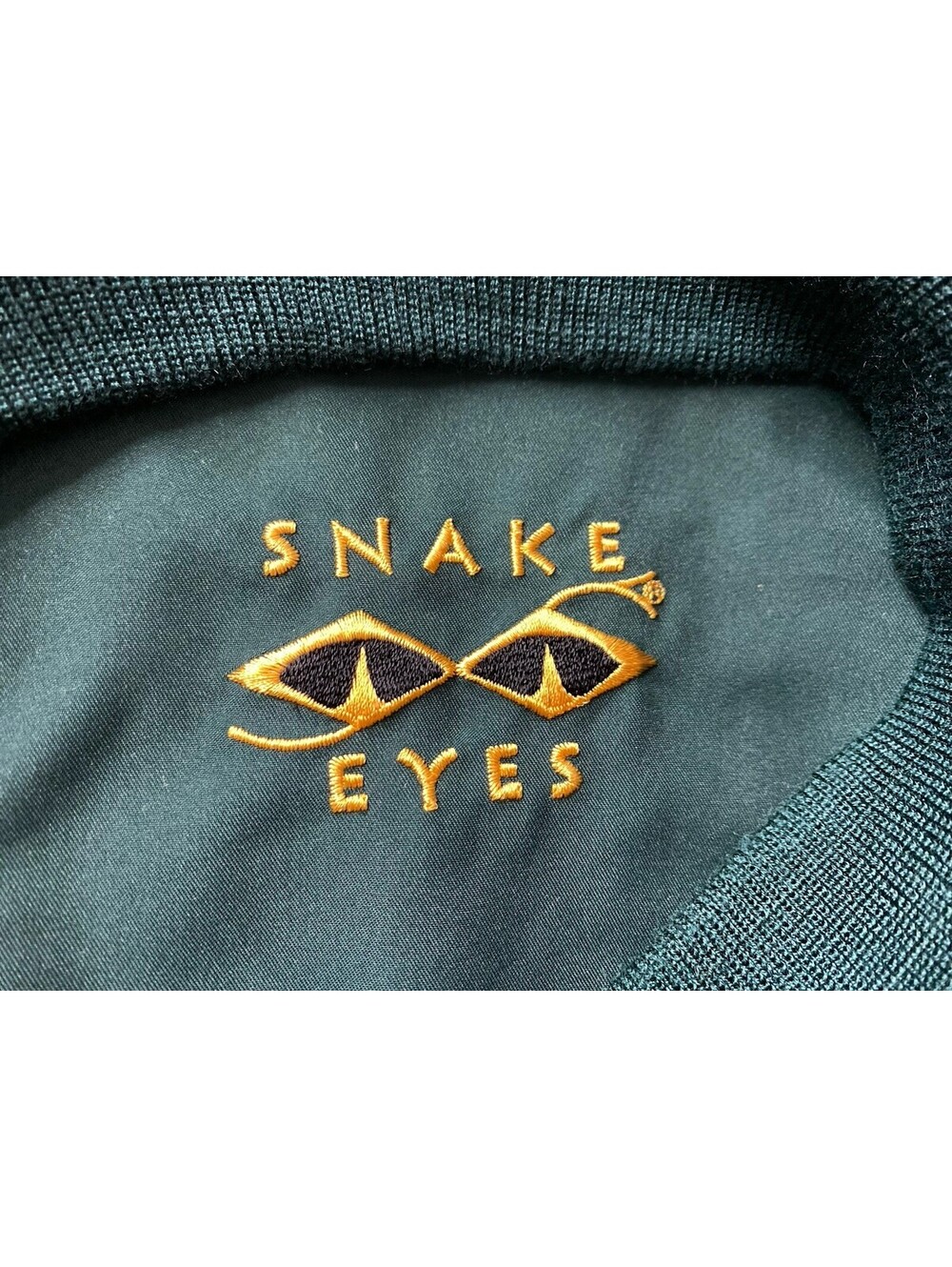 VTG Snake Eyes Men’s L Golf Pullover Jacket Green Plaid Houndstooth Windbreaker
